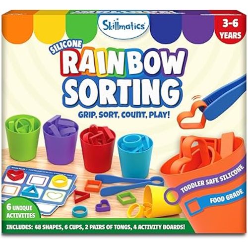 Skillmatics Silicone Rainbow Sorting Game – Learning & Educational Toy