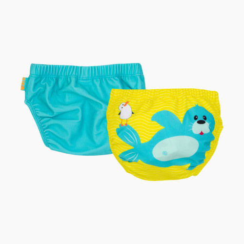 ZOOCCHINI Swim Diapers (2 Pack) - Seal, 6-12M