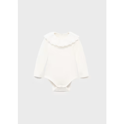 Cotton bodysuit with babydoll neckline - Kids | MANGO USA