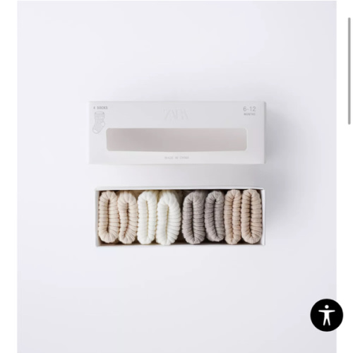 FOUR-PACK OF SOCKS WITH COLOR BOX - Light beige | ZARA United States