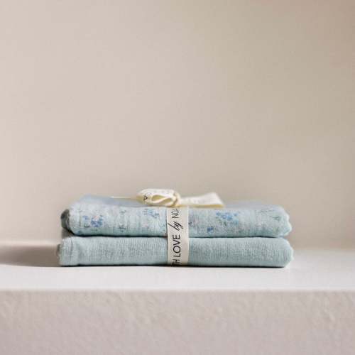 Swaddles Green Flowers & Green - Set of 2