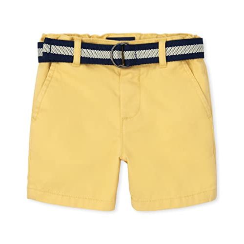 The Children's Place Baby Boys' and Toddler Twill Belted Chino Short