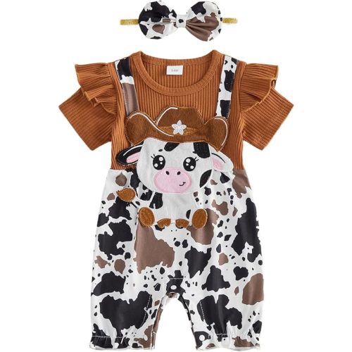 YINGISFITM Newborn Baby Girl Summer Clothes Short Sleeve Bubble Romper Bow Shorts Jumpsuit Infant Outfit 0 3 6 9 12 18 Months