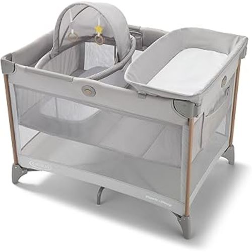 Graco Pack 'n Play CareSuite Bassinet Lux Playard, Sky