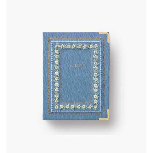Rifle Paper Co Embroidered Small Photo Album - Delphine - Delphine