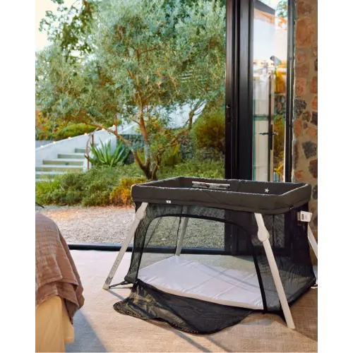 Lotus Bassinet and Travel Crib Kit, Convertible Travel Bassinet – Guava Family