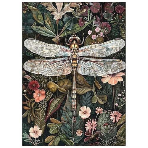 Paint by Numbers for Adult, Dragonfly Paint by Numbers Kit for Adults Beginners, DIY Dragonfly Acrylic Painting on Canvas for Home Wall Art Decor 16x20 Inch