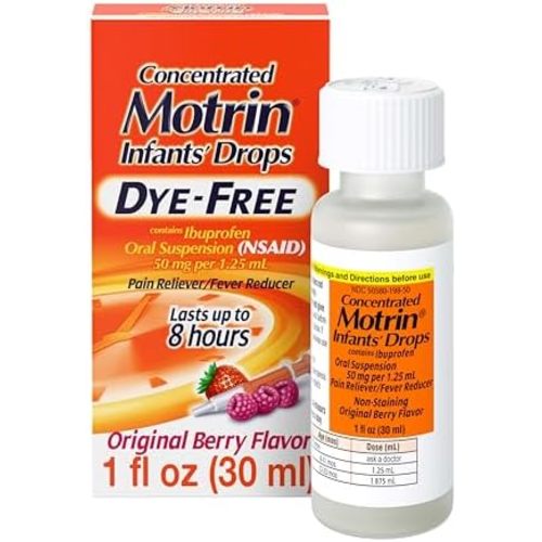 Motrin Infants' Concentrated Drops with Ibuprofen, Fever Reducer, 1 fl. oz