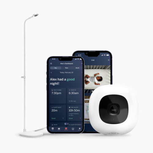Nanit Pro Smart Baby Monitor and Floor Stand - White