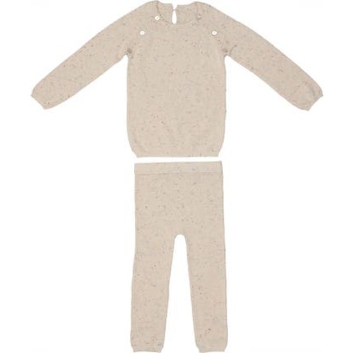 Heathered Speckled Sweater & Pants Set