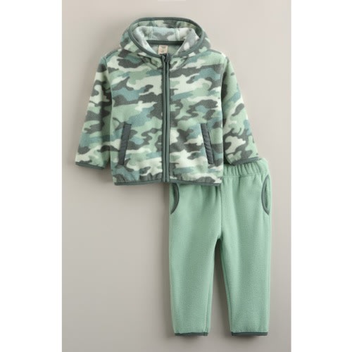 Fleece Zip-Up Hoodie & Pants Set