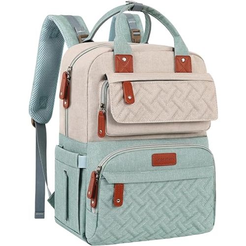 Diaper Bag Backpack, Baby Diaper Bag for Girls Boys, Multipurpose Baby Backpack for Women, Large Baby Essentials Travel Bag with Insulated Pockets and Stroller Straps