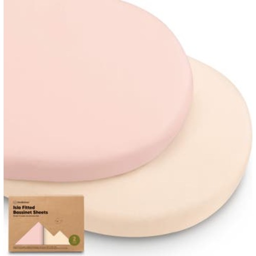 2-Pack Isla Fitted Bassinet Sheets