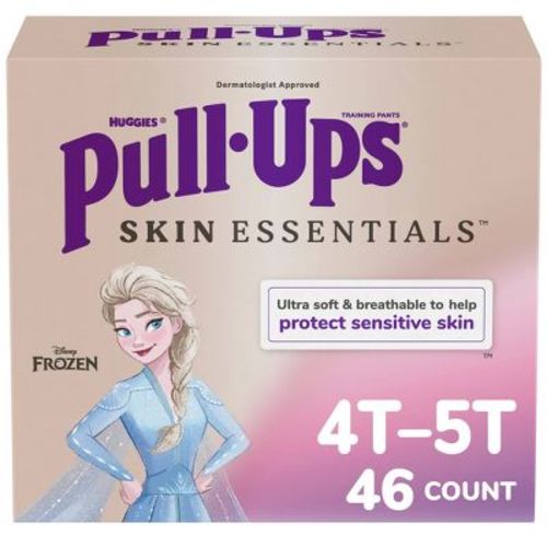 Pull-Ups Girls' Skin Essentials Training Pants - Size 4T-5T - 46ct: Paraben-Free, Sulfate-Free, Non-Toxic