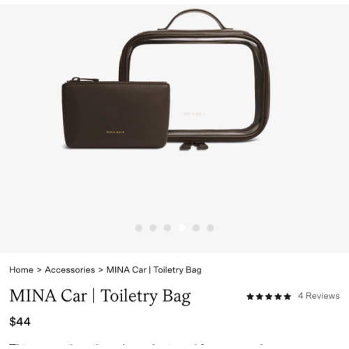 MINA Car | Toiletry Bag