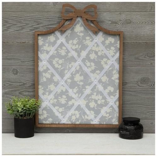 Floral Memo Board Wood Wall Decor