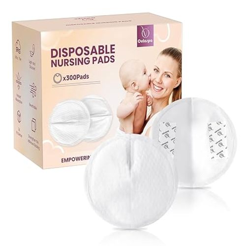 Ultra-Absorbent Disposable Nursing Pads,Super Soft & Breathable Breast Pads,Make The Breasts Light and Stay Dry,Breastfeeding Essentials for Moms,300 Count
