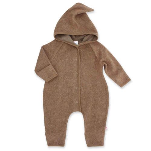 Mocha Heather Cozie Elf Suit – Zutano