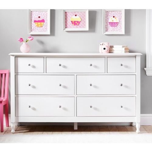 Juliette Extra Wide Kids Dresser in French White | Pottery Barn Kids