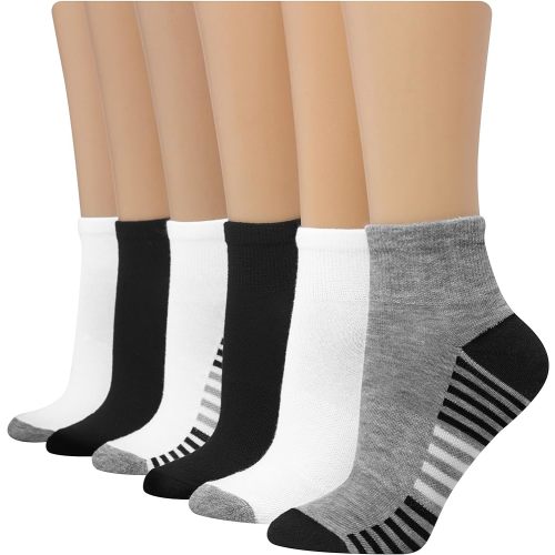 Hanes Women's 6-Pair Comfort Fit Ankle Socks