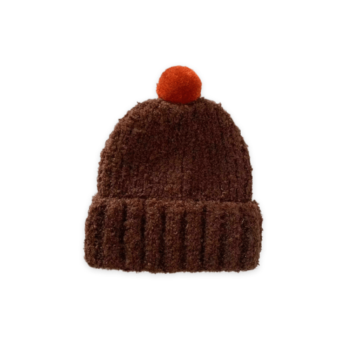 Children's Knit Hat: Brown