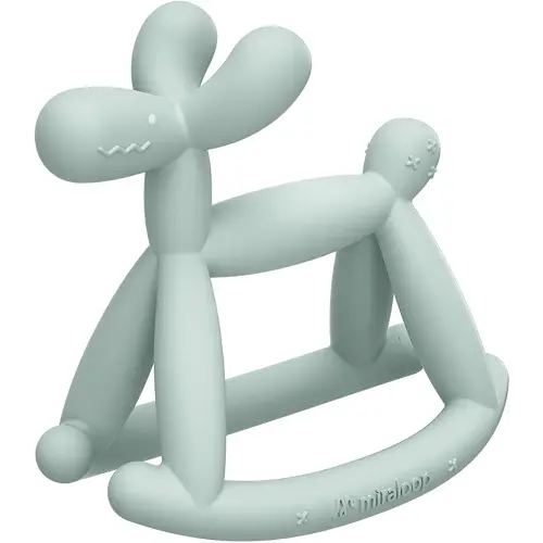 Baby Teething Toys, Food Grade Baby Teether Toys for Babies 3 6 12 18 Months, Jellydog Silicone Teethers Toddlers Chew Toys BPA Free Baby Gift (Mint Green)