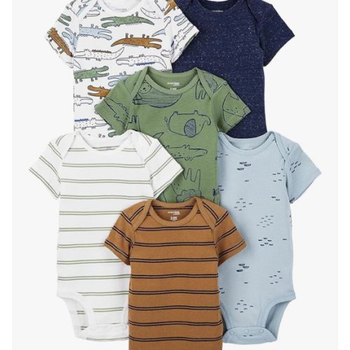 Simple Joys by Carter's Baby Boys' 6-Pack Short-Sleeve Bodysuit