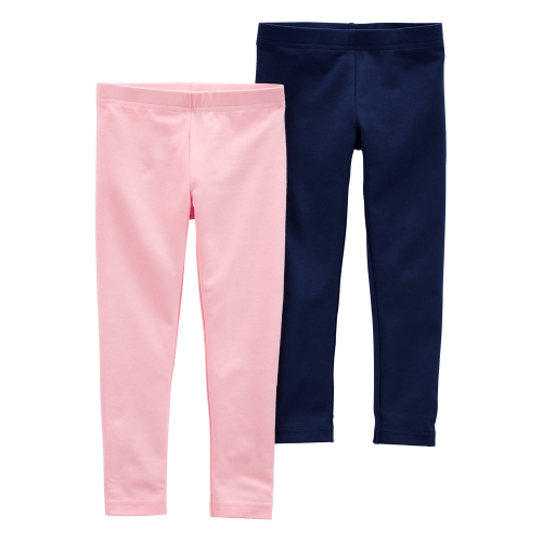 Baby Girl 2-Pack Cotton Stretch Leggings - Carter's | Carter's