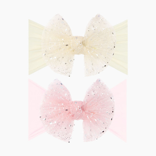 Baby Bling Box Tulle Fab (2 Pack) - Princess Ivory/Princess Pink