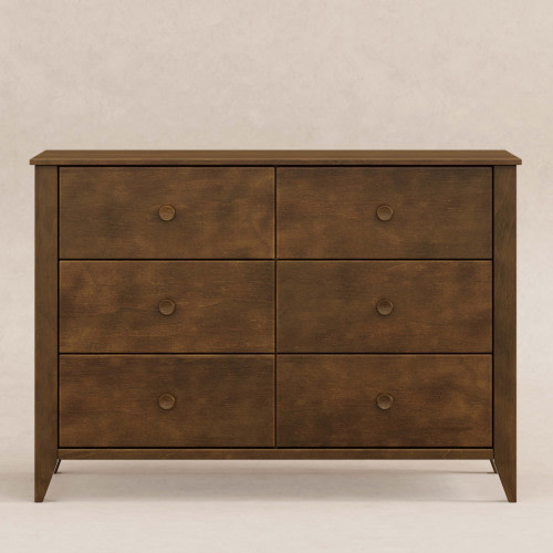 babyletto Sprout 6-Drawer Double Dresser - Natural Walnut