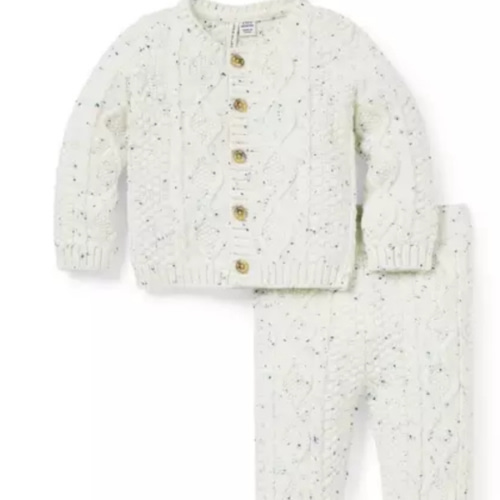 Baby Cream And Sugar Baby Cable Knit Matching Set by Janie and Jack