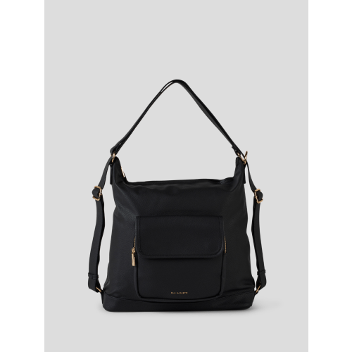 Black With Gold - Arden Convertible Tote Backpack [Small]