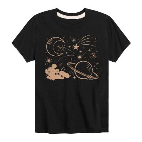 Boys' Disney Mickey Constellation Short Sleeve Graphic T-Shirt - Black - 3T