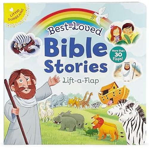 Best-Loved Bible Stories Children's Large Lift-a-Flap Board Book for Babies and Toddlers (Little Sunbeams) Board book – Lift the flap, February 14, 2023
