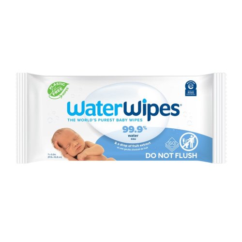 WaterWipes Sensitive+ Newborn & Baby Wipes, 99.9% Water - Unscented
