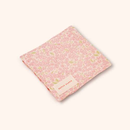 Organic Cotton Fleur Swaddle · Peony