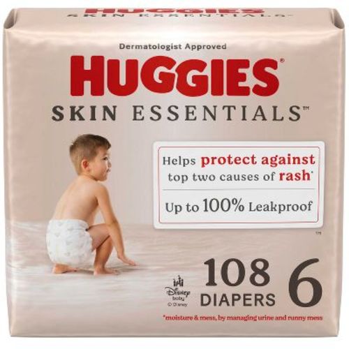Huggies Skin Essentials Luxury Diapers – (Select Size and Count)