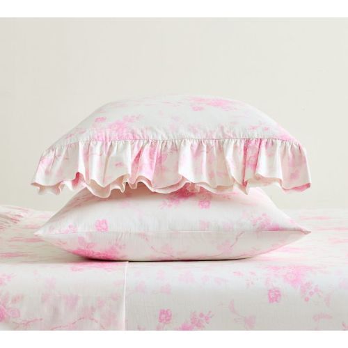 LoveShackFancy Rose Ruffle Pillowcases - Set of 2