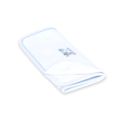 Little Golfer Burp Cloth- Light Blue