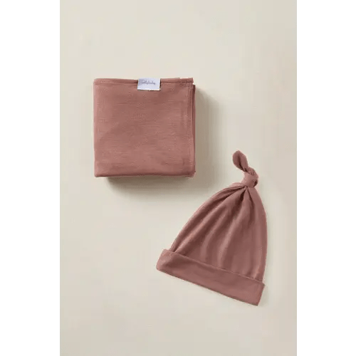Cottage Rose Swaddle + Hat Set