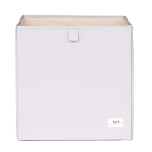 3 Sprouts Recycled Fabric Storage Box - Light Grey