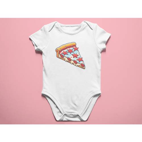 Chicago Pride Pizza Onesie for babies
