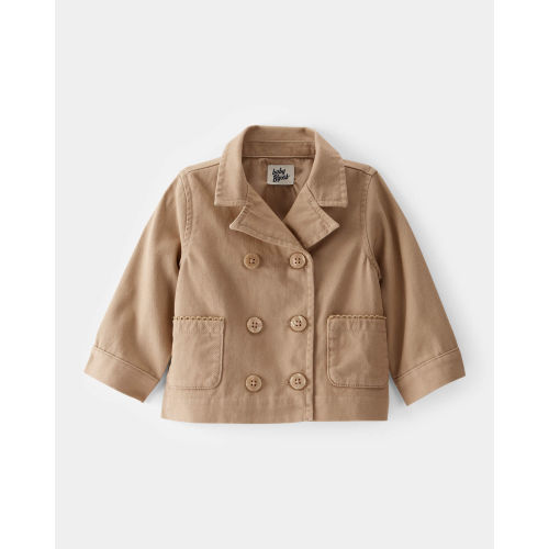 Baby Twill Button-Down Jacket - Taupe - OshKosh B'gosh | Carter's
