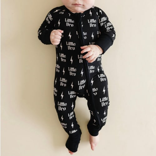 Bamboo Zip Romper | Little Bro