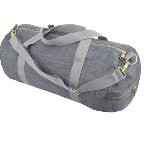 Personalized Grey Chambray Weekend Duffel | Twinkle Twinkle Little One