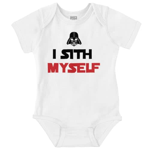 Brisco Brands Spaced Myself Dark Galaxy Nerd Baby Romper Boys or Girls