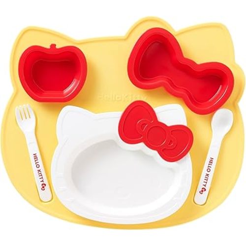 OSK Sanrio Hello Kitty Kid's Plate and Cutlery Set KP-18
