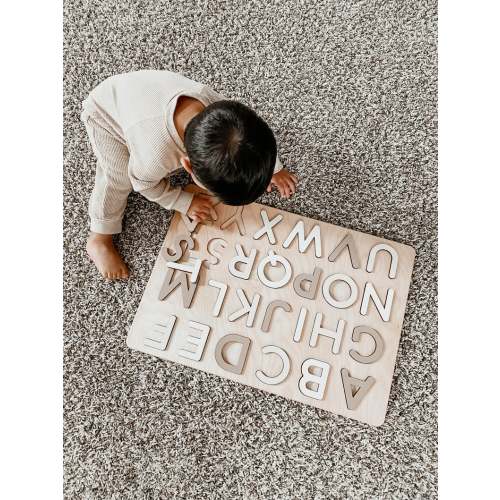 Wooden Alphabet Puzzle  Letter ABC Puzzle  Montessori Toys - Etsy