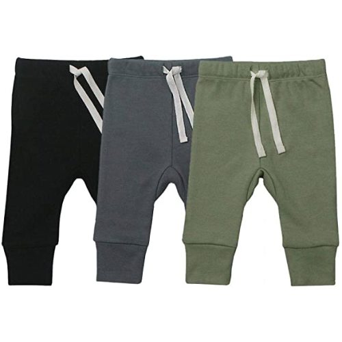 HonesBorn AIUI-HARNSBORN Baby Unisex 3-Pack Flexy Pants and Leggings