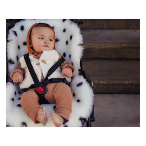 Sheepskin for Stroller and Bassinet - 68x44 cm | Dalmatian